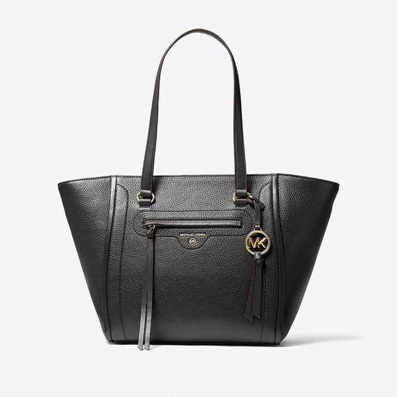 MICHAEL MICHAEL KORS - Carine Medium Pebbled Leather Tote Bag - Picture 1 of 3